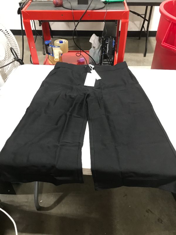 Photo 1 of 3XL Black stretchy flared leg woman's pants