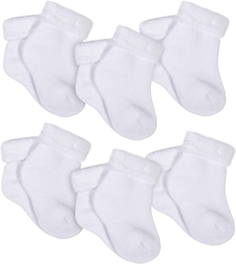 Photo 1 of Gerber 6pk of Socks, wiggle proof STAY ON 0-3