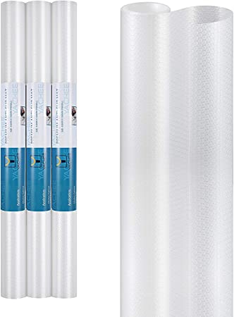 Photo 1 of Yachee 3 Rolls EVA Cabinet Liners, Non-Slip Non-Adhesive Shelf Liners 18" x 60"- Transparent