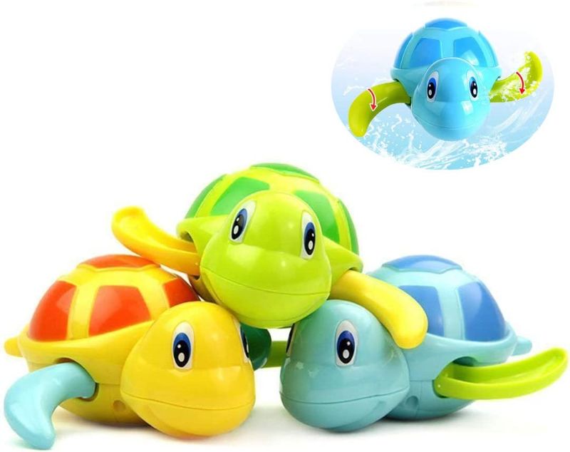 Photo 1 of Baby Bath Toy, Wind Up Swimming Bathtub Tortoise for Boys Girls Toddlers 3 PACK