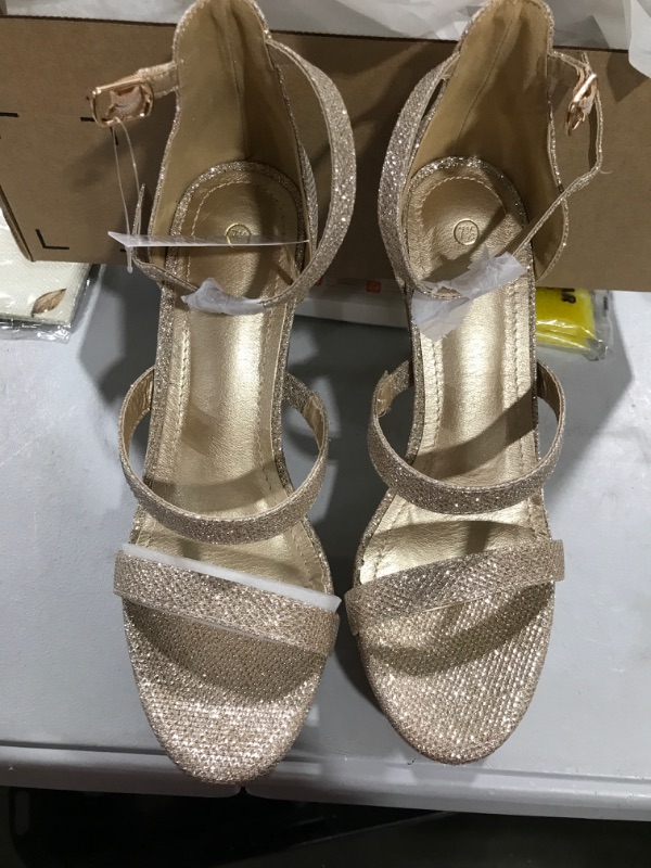 Photo 1 of glittery heels size 7 1/2