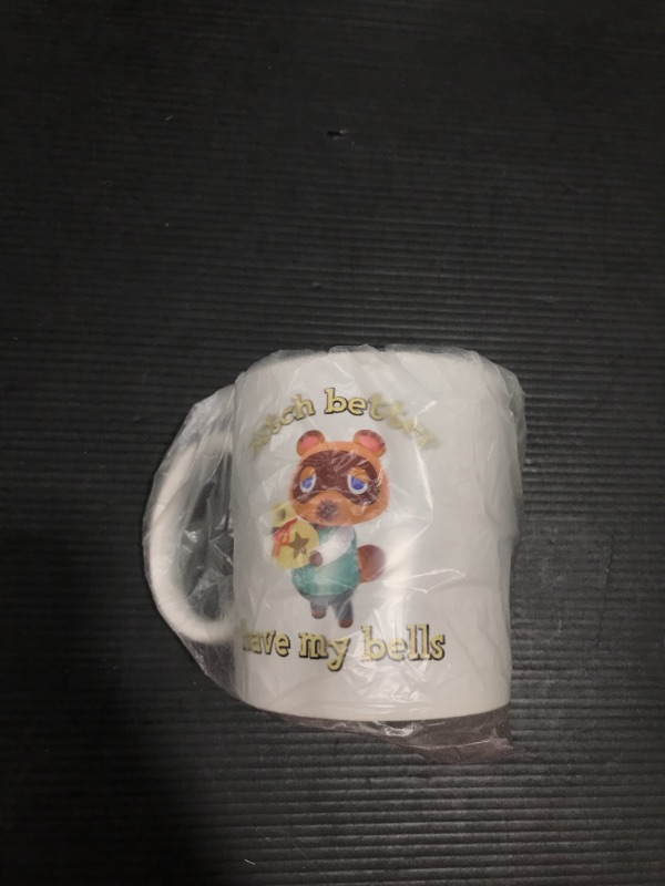 Photo 2 of Animal Crossing Mug, Bitch Better Have My Bells Tom Nook Coffee Cup, Christmas Mug Gifts 11 Oz
