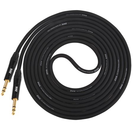 Photo 1 of LyxPro 1/4 TRS to 1/4 TRS Male to Male Mic Connector 10 Feet Audio Cable
