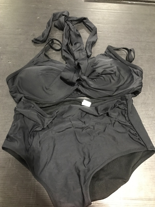 Photo 1 of 2PC BLACK SWIM SUIT 
SIZE S 