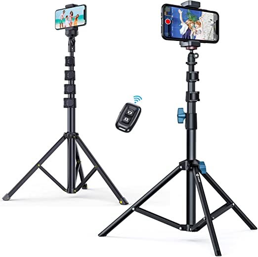 Photo 1 of Andobil 61" Extendable Tripod Stand Bundle with 62'' 3-in-1 Phone Tripod Stand & Selfie Stick Tripod
BROKEN BASE HOLDER 
MISSING REMOTE
