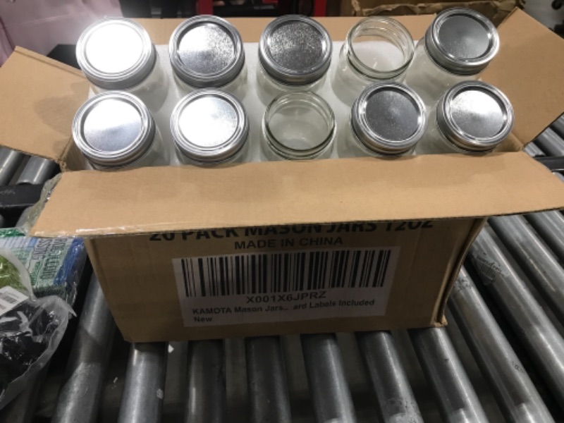 Photo 1 of 20 pack of mason jars -12oz