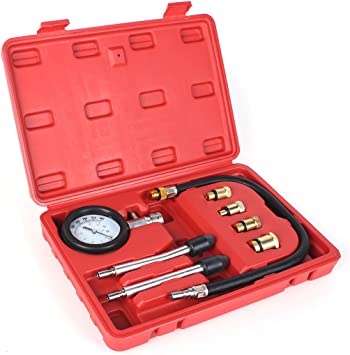 Photo 1 of 8PCS Professional Tester Test Kit Cylinder Compression Gas Engine Set Automotive Tool Gauge for Car & Truck
