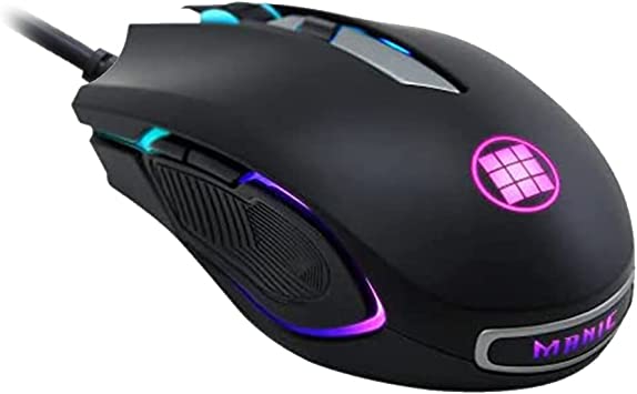 Photo 1 of MANIC G40 Gaming Mouse USB Wired RGB Gaming Mice - PMW 3360 Optical Sensor, 12K DPI Control Optical Control, Huano Switches, 6 Programmable Buttons for PC Windows 7810XPVista Linux [Black]