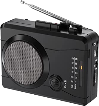 Photo 1 of Portable Cassette Player Recorder, AM/FM Station Radio Converter, Compact Walkman Tape Player with Built-in Mic & External Speaker, Convert Tape to Digital MP3 WAV via USB, 2 AA Battery or DC Power