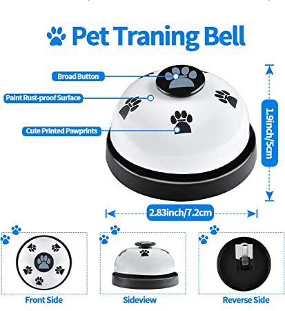 Photo 1 of 2 Pack Dog Doorbells, Pet Training Bells for Go Outside Potty Training and Communication Device Large Loud Dog Bell Cat Puppy Interactive Toys Adjustable Strap Door Bell