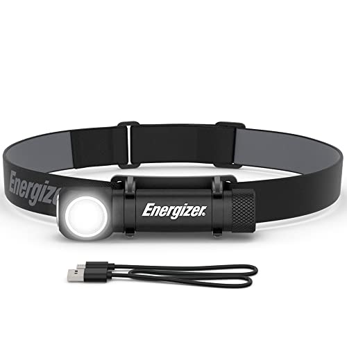 Photo 1 of Energizer LED Rechargeable Headlamp Flashlight, Water Resistant Ultra Bright Headlamp with Removable Flashlight, Includes Batteries and USB Charging C