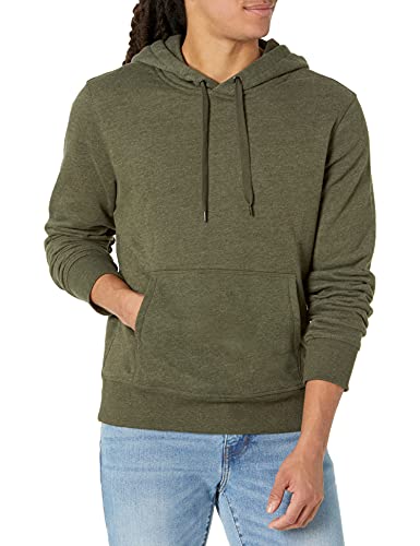 Photo 1 of Amazon Essentials Men's Hooded Fleece Sweatshirt, Olive Heather, M