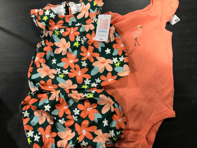 Photo 2 of Baby Girls' Tropical Floral Top & Bottom Set - Just One You® Made by Carter's- SIZE 18M