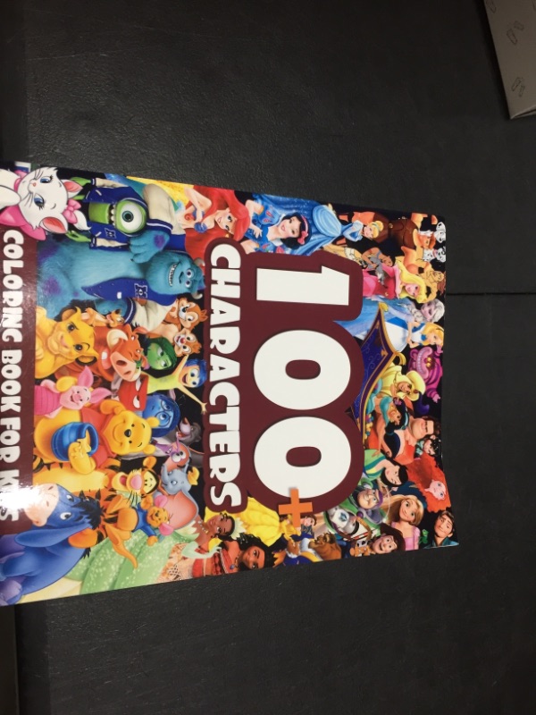 Photo 1 of 100 Disney Pixar Characters Coloring Book for Kids
