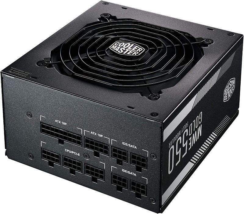 Photo 1 of Cooler Master - MWE 550 GOLD - 550W Full Modular Power Supply Certified 80 Plus Gold