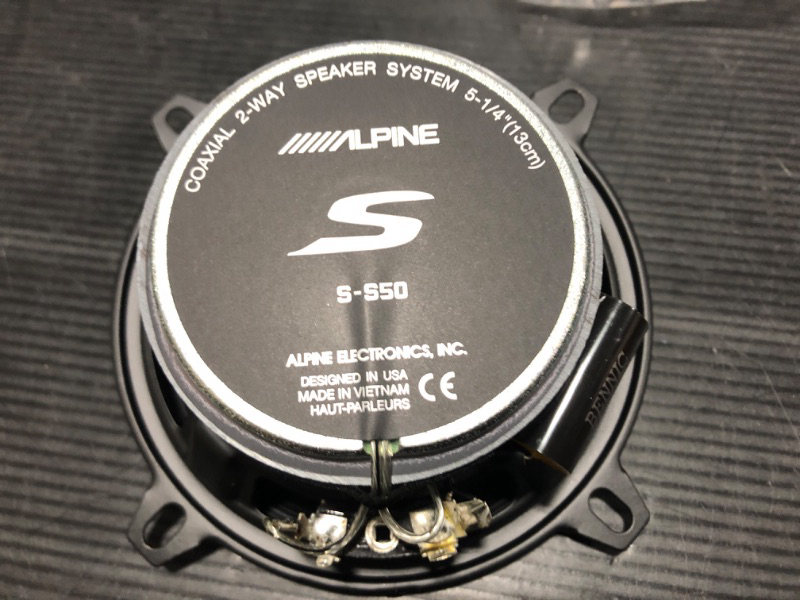 Photo 3 of Alpine S-S50 S-Series 5.25-inch Coaxial 2-Way Speakers (pair)
BOX DAMAGED