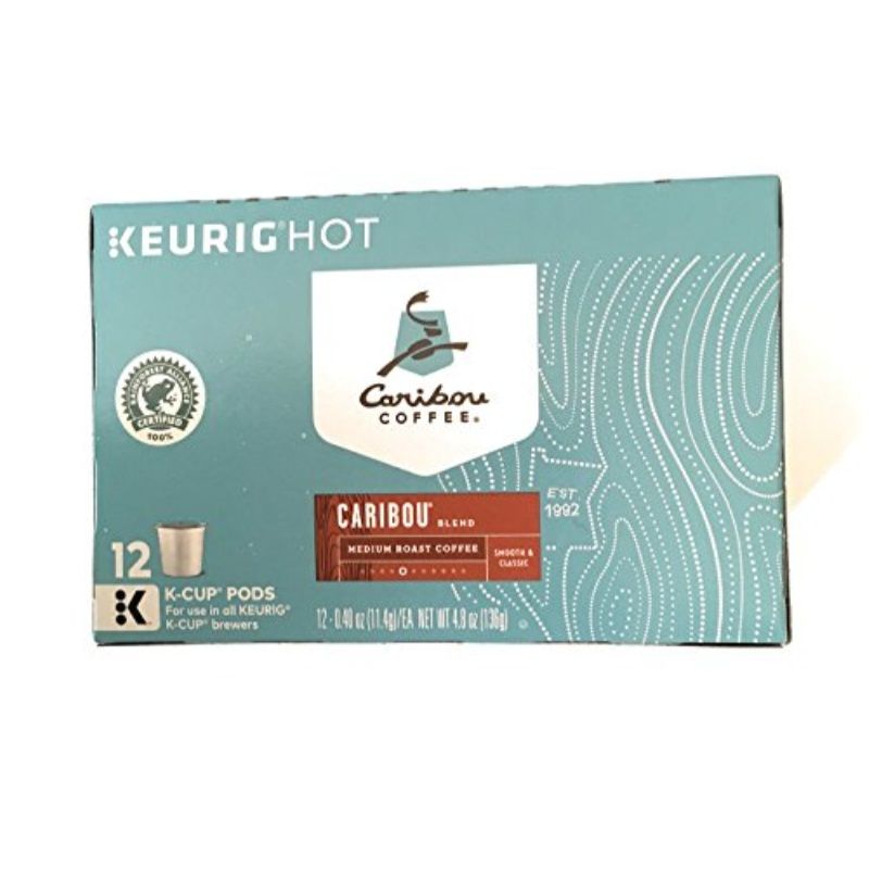 Photo 1 of 12 Count Caribou Coffee Caribou Blend Coffee K-Cup ® Pods - Kosher Single Serve Pods. Bb. 11.26.2022
