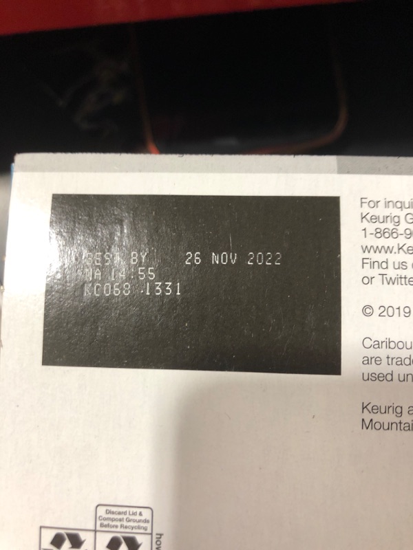 Photo 2 of 12 Count Caribou Coffee Caribou Blend Coffee K-Cup ® Pods - Kosher Single Serve Pods. Bb. 11.26.2022
