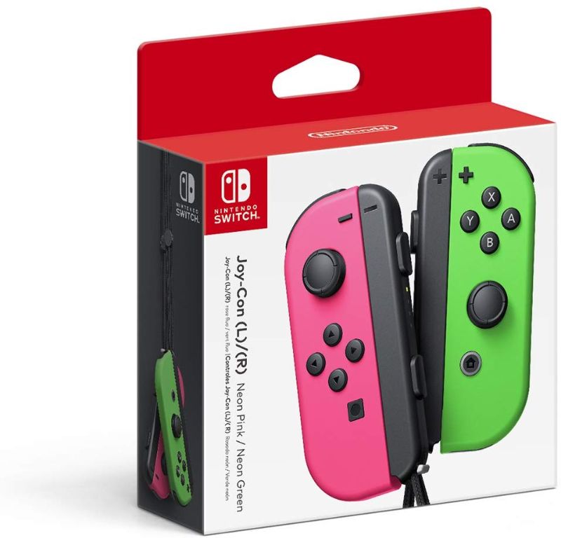 Photo 1 of Nintendo Joy-Con (L)/(R) - Neon Pink / Neon Green for Nintendo Switch
