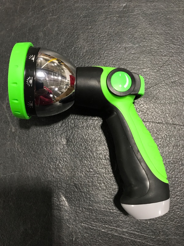 Photo 1 of ADJUSTABLE SPRAY GARDEN HOSE SPRAY NOZZLE. GREEN/BLACK. 