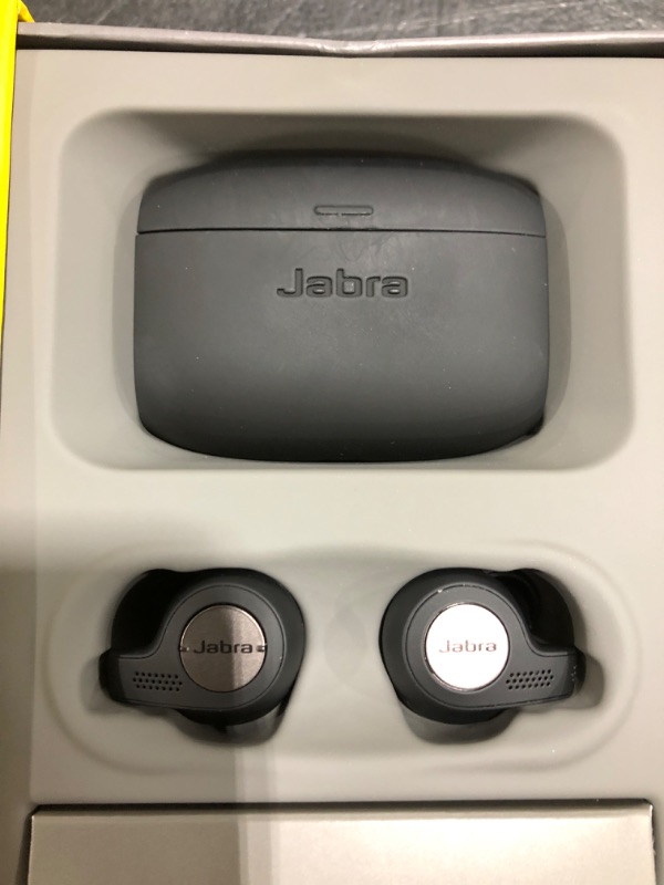 Photo 3 of Jabra Elite Active 65t - Black True Wireless Sport Earbuds Black. OPEN BOX. PRIOR USE. 
