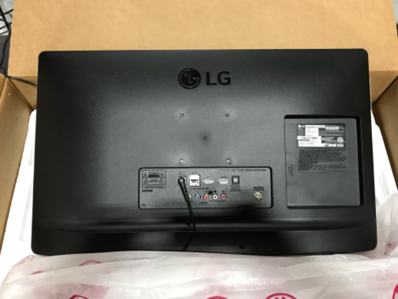 Photo 3 of LG 24LM530S-PU 23.6" Smart LED-LCD TV - HDTV - LED Backlight - YouTube, Amazon Prime - 1366 X 768 Resolution. OPEN BOX. POWERS ON, GOOD WORKING ORDER. PRIOR USE. 
