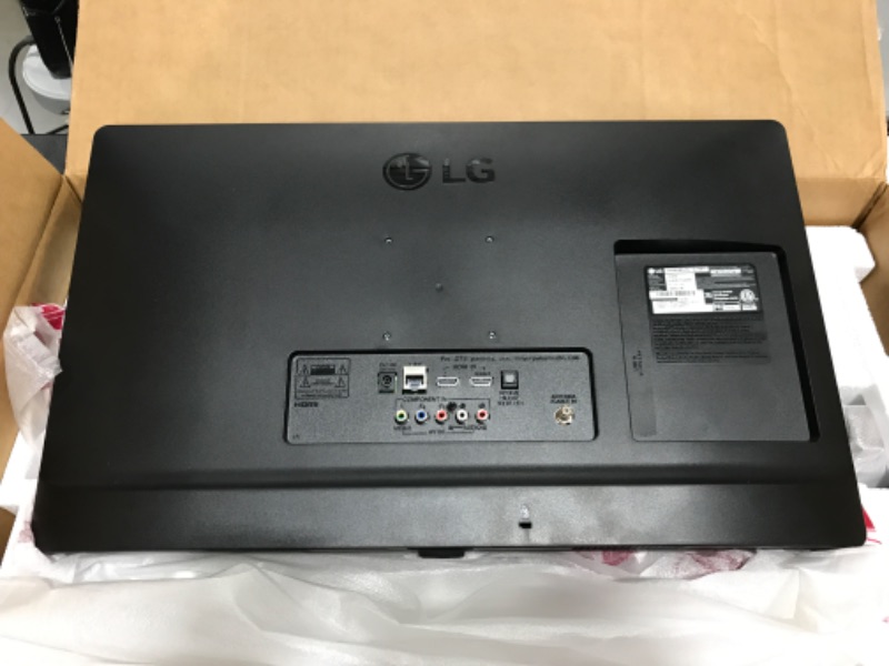 Photo 3 of LG 24LM530S-PU 23.6" Smart LED-LCD TV - HDTV - LED Backlight - YouTube, Amazon Prime - 1366 X 768 Resolution. OPEN BOX. MISSING REMOTE, POWER CABLE. DOES INCLUDE STAND. UNTESTED. PRIOR USE. 
