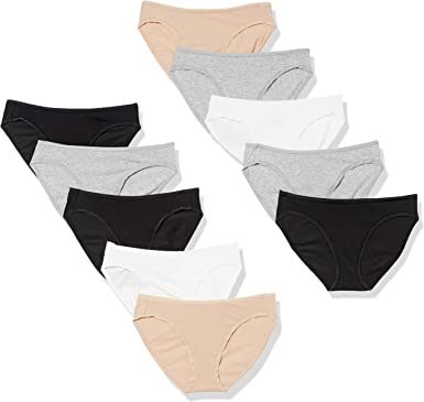 Photo 1 of Amazon Essentials Women's Cotton Bikini Brief Underwear, Multipacks. SIZE LARGE. 
