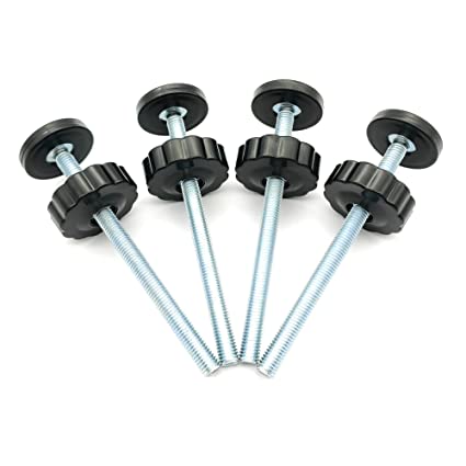 Photo 1 of 4 Pack Baby Gate Threaded Spindle Rod, Replacement Hardware Parts Kit for Pet & Dog Pressure Mounted Safety Gates - Extra Long Wall Mounting Accessories Screws Rods Adapter Bolts. WHITE. PHOTO FOR REFERENCE. 
