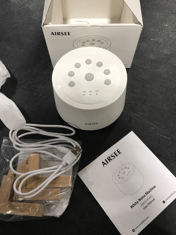 Photo 2 of AIRSEE Sound Machine White Noise Machine with Baby Night Light Built-in 31 Soothing Sounds with Timer & Memory Features for Better Sleep, Portable Noise Machine for Baby, Adults, Elders, Home, Travel
