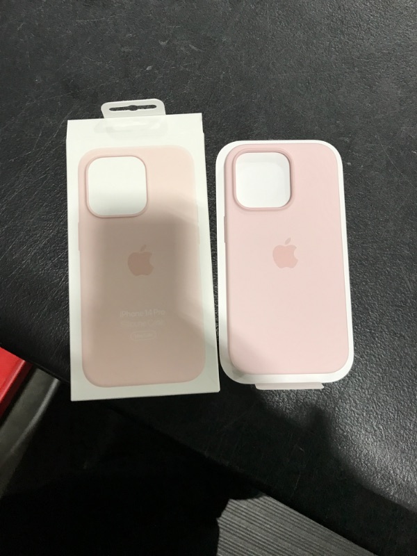 Photo 2 of Silicone Case with MagSafe for iPhone 14 Pro - Chalk Pink
