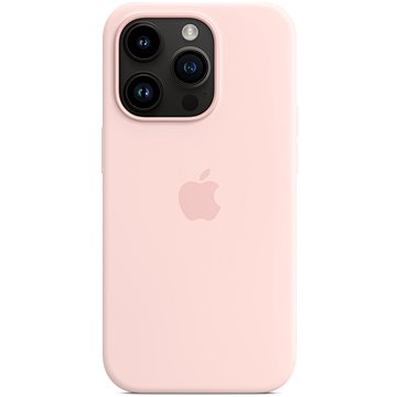 Photo 1 of Silicone Case with MagSafe for iPhone 14 Pro - Chalk Pink
