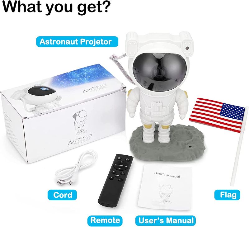 Photo 1 of Astronaut Light Projector, Astro Alan Galaxy Projector, Star Nebula Ceiling Night Light , Space Buddy Lights for Bedroom
