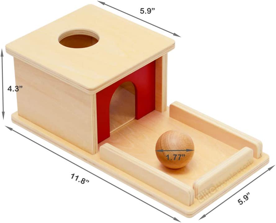 Photo 1 of Elite Montessori Object Permanence Box with Tray and Ball  