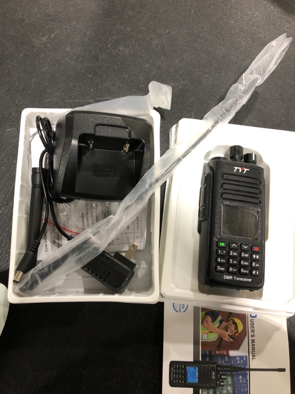 Photo 2 of IP67 Waterproof TYT MD-390 Dual Band MD-UV390 UHF VHF 136-174 and 400-480MHz GPS Model MD390 DMR Two Way Radio