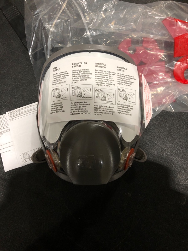 Photo 2 of 3M Full Facepiece Reusable Respirator 6900, Paint Vapors, Dust, Mold, Chemicals, Large
