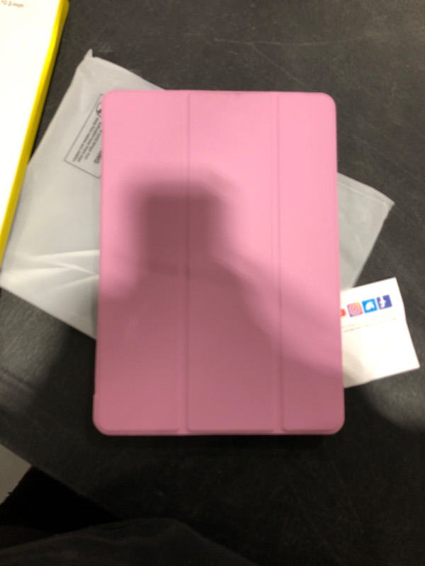 Photo 2 of JETech Case for iPad 10.2-Inch (2021/2020/2019 Model, 9/8/7 Generation), Auto Wake/Sleep Cover (Pink)
