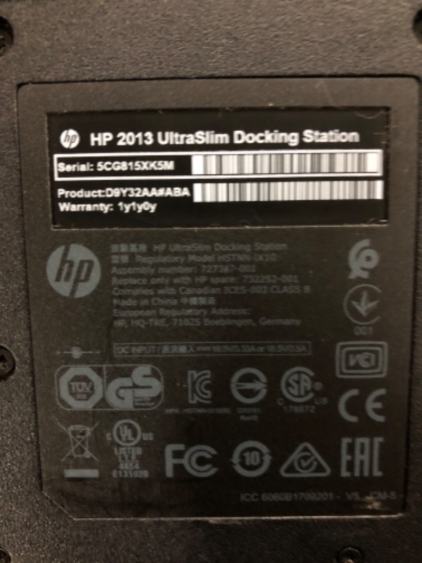 Photo 3 of HP UltraSlim Dock 2013 D9Y32 Docking Station
