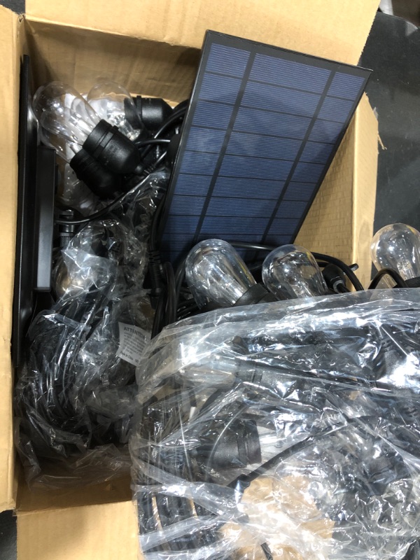 Photo 1 of Solar String Lights, MagicPro 15 LED Light Bulbs Solar String Light Waterproof Heavy Duty Outdoor Solar Lights 44 Ft for Garden Yard Deck 2Pack