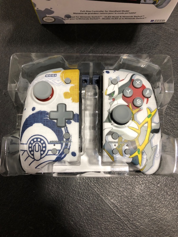 Photo 3 of HORI Nintendo Switch Split Pad Pro (Pokemon Legends: Arceus) Ergonomic Controller for Handheld Mode - Officially Licensed By Nintendo & Pokemon Company International - Nintendo Switch;
