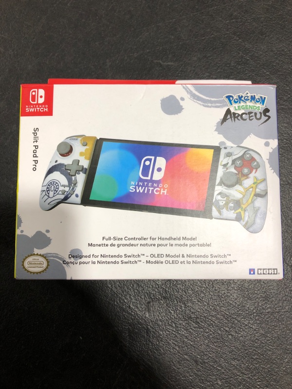 Photo 2 of HORI Nintendo Switch Split Pad Pro (Pokemon Legends: Arceus) Ergonomic Controller for Handheld Mode - Officially Licensed By Nintendo & Pokemon Company International - Nintendo Switch;
