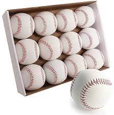 Photo 1 of GKK 12 Pack Baseballs Practice Baseball for Trainning Unmarked Autographs Baseball Standard Size Baseballs for Youth Baseball Trainning Pitching Throwing Balls (One Dozen)
