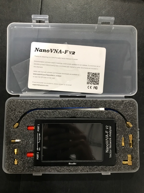 Photo 1 of NanoVNA V2 4.3 Inch 3GHz NanoVNA-F V2 Vector Network Analyzer S-A-A-2 Antenna Analyzer 50kHz-3000MHz Short Wave HF VHF UHF SWR,with Aluminum Case,IPS LCD Screen