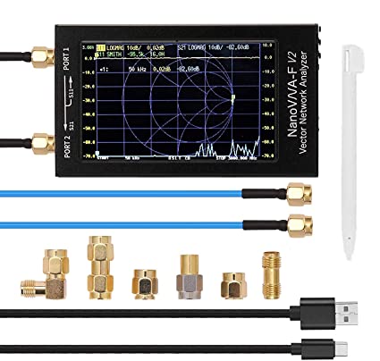 Photo 1 of NanoVNA V2 4.3 Inch 3GHz NanoVNA-F V2 Vector Network Analyzer S-A-A-2 Antenna Analyzer 50kHz-3000MHz Short Wave HF VHF UHF SWR,with Aluminum Case,IPS LCD Screen
