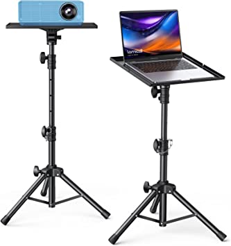 Photo 1 of Projector Tripod Stand, Laptop Tripod Holder - Lamicall 22-36" Height Adjustable & Foldable Projector Heavy Duty Stand, Muti-Angle, Max Load 22lbs, Universal for Home, Office, Outdoor, Stage, Podium