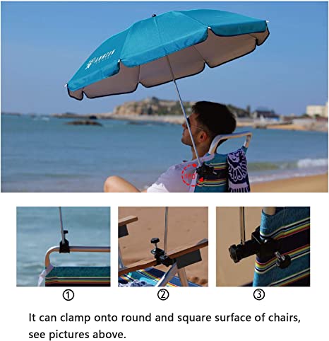 Photo 1 of ** Light Blue** Chair Umbrella with Universal Clamp 