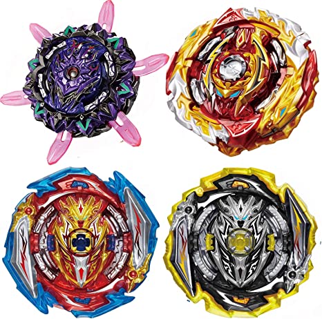 Photo 1 of  4-Piece Gyros Pack, Battling Top Battle Burst High Performance Set, Party School Birthday Gift Idea Toys for Boys Kids Children