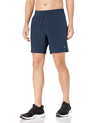 Photo 2 of Amazon Essentials Men's Performance Stretch Woven 7" Training Short, Navy, Medium