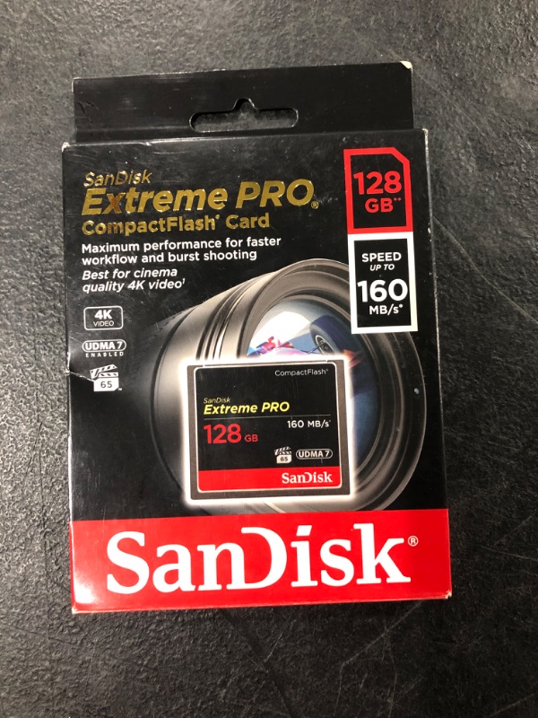 Photo 1 of SanDisk 64GB Extreme PRO Compact Flash Memory Card UDMA 7 Speed Up To 160MB/s 