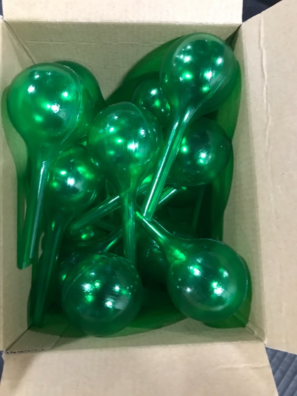 Photo 1 of 20 Pcs Green Automatic Watering Bulbs,Garden Plant Watering Bulb,Plastic Self Watering Bulb Balls for Plant Indoor Outdoor